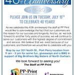 PPPrint 40th Anniversary