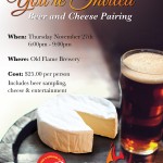 Old Flame Beer and Cheese Event Poster