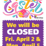 Easter Closed Sign